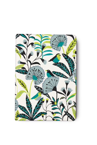 Notizbuch bestickt, Design Vögel