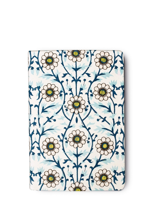 Notizbuch bestickt, Design Bl&uuml;ten