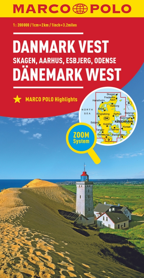 MARCO POLO Regionalkarte D&auml;nemark West 1:200.000