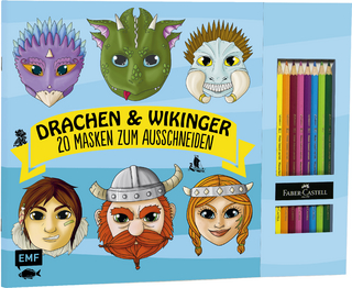 Drachen & Wikinger – 20 Masken zum Ausmalen und Ausschneiden