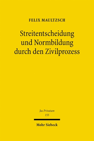 Streitentscheidung und Normbildung durch den Zivilprozess