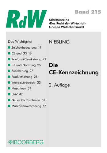 Die CE-Kennzeichnung - Jürgen Niebling