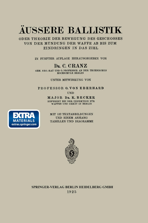 Äussere Ballistik - O. von Eberhard, K. Becker