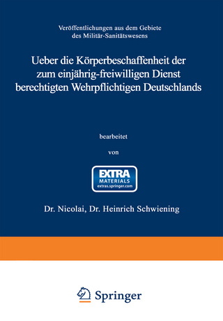 Ueber die Körperbeschaffenheit der zum einjährig-freiwilligen Dienst berechtigten Wehrpflichtigen Deutschlands