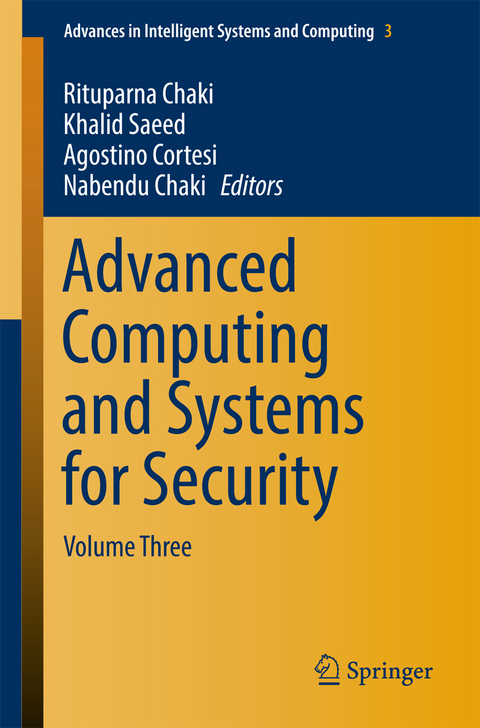 Advanced Computing and Systems for Security - 