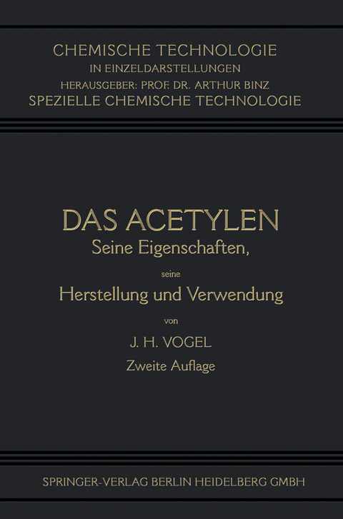 Das Acetylen - Johann Heinrich Vogel