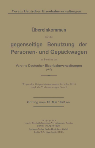 Übereinkommen für die gegenseitige Benutzung der Personen- und Gepäckwagen im Bereiche des Vereins Deutscher Eisenbahnverwaltungen (VPÜ)