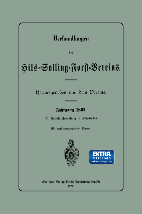 Verhandlungen des Hils-Solling-Forst-Vereins -  Hils-solling-Forst-Verein