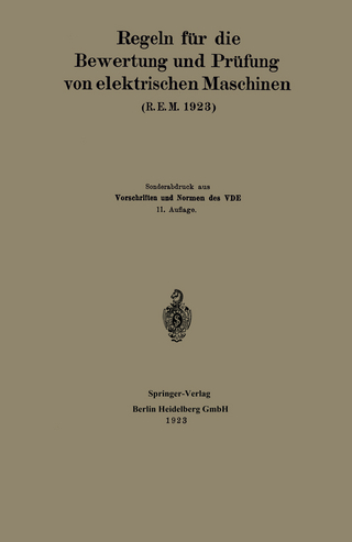 Regeln für die Bewertung und Prüfung von elektrischen Maschinen (R.E.M. 1923)