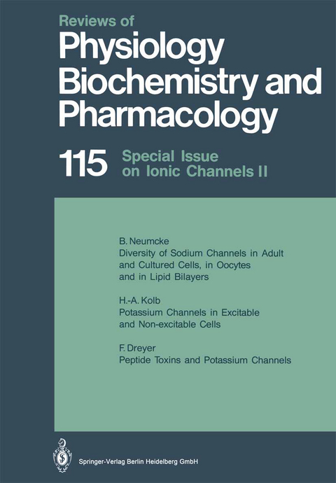 Reviews of Physiology, Biochemistry and Pharmacology - M. P. Blaustein, O. Creutzfeldt, H. Grunicke, E. Habermann, H. Neurath, S. Numa, D. Pette, B. Sakmann, M. Schweiger, U. Trendelenburg, K. J. Ullrich, E. M. Wright