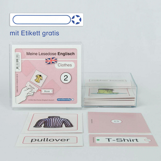 Meine Lesedose Englisch 2 - Clothes - Grundwortschatz Deutsch - Englisch - DaZ - Jetzt neu mit Etikett zum Beschriften
