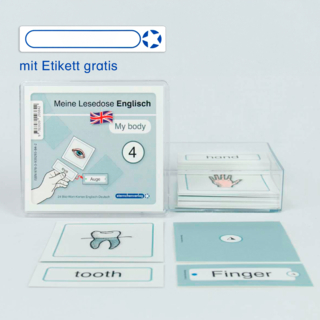 Meine Lesedose Englisch 4 - My body - Grundwortschatz Deutsch - Englisch - DaZ - Jetzt neu mit Etikett zum Beschriften