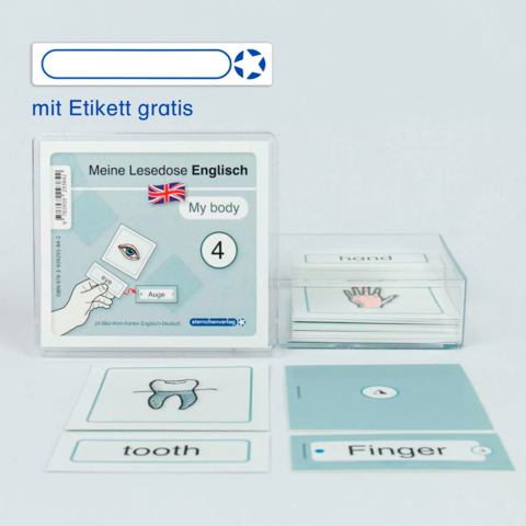 Meine Lesedose Englisch 4 - My body - Grundwortschatz Deutsch - Englisch - DaZ - Jetzt neu mit Etikett zum Beschriften - Katrin Langhans