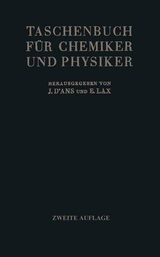 Taschenbuch für Chemiker und Physiker