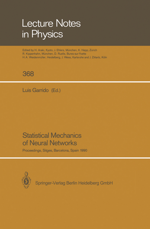 Statistical Mechanics of Neural Networks - 