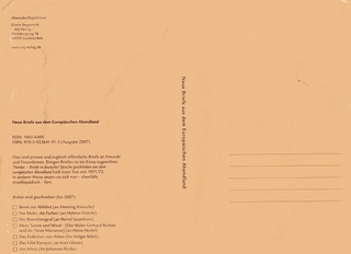 Neue Briefe aus dem Europäischen Abendland