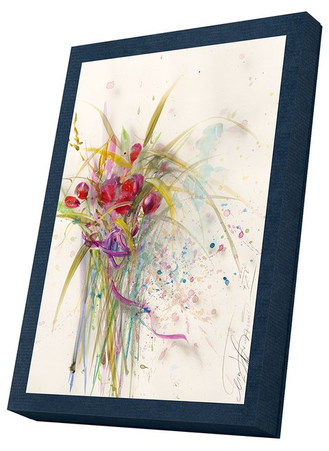 Blumen - Kunst-Faltkarten im Schmuckkarton - 