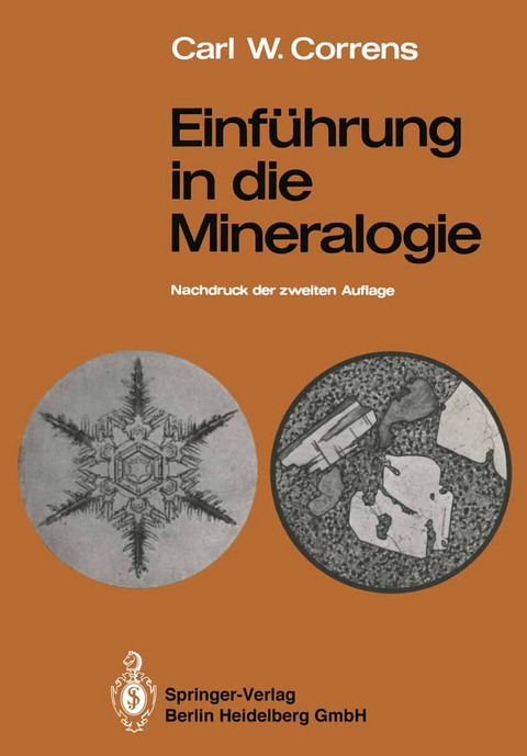Einf&uuml;hrung in die Mineralogie - Carl W. Correns