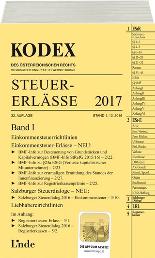 KODEX Steuer-Erlässe 2017 Band I