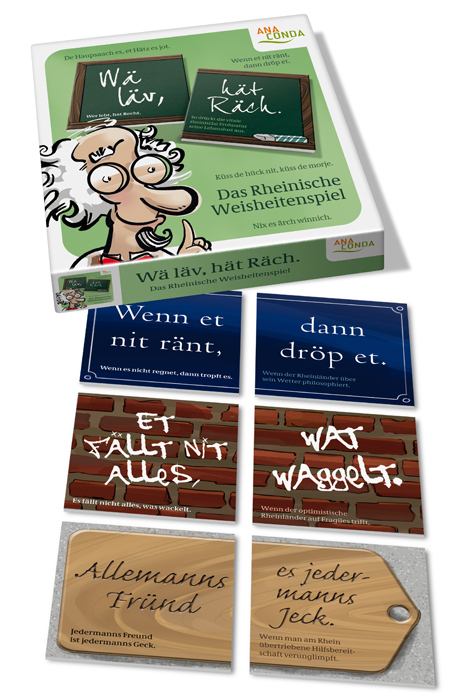 W&auml; l&auml;v, h&auml;t R&auml;sch. Das Rheinische Weisheiten-Spiel - Michael Schmitz, Roland Pecher, Walter Soiron