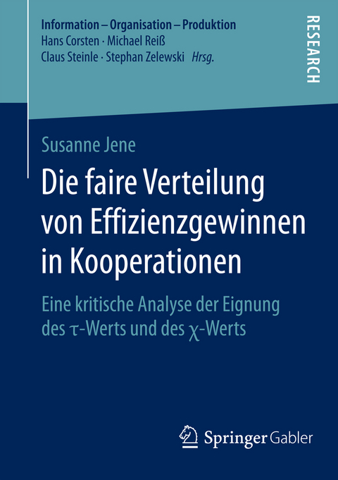 Die faire Verteilung von Effizienzgewinnen in Kooperationen - Susanne Jene