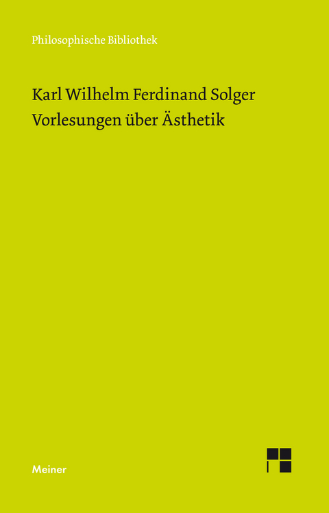Vorlesungen über Ästhetik - Karl Wilhelm Ferdinand Solger