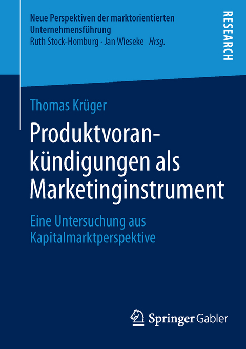 Produktvorank&uuml;ndigungen als Marketinginstrument - Thomas Kr&uuml;ger