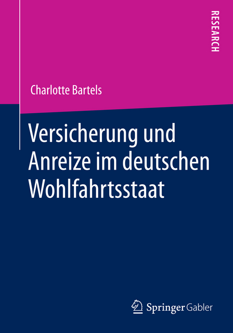 Versicherung und Anreize im deutschen Wohlfahrtsstaat - Charlotte Bartels