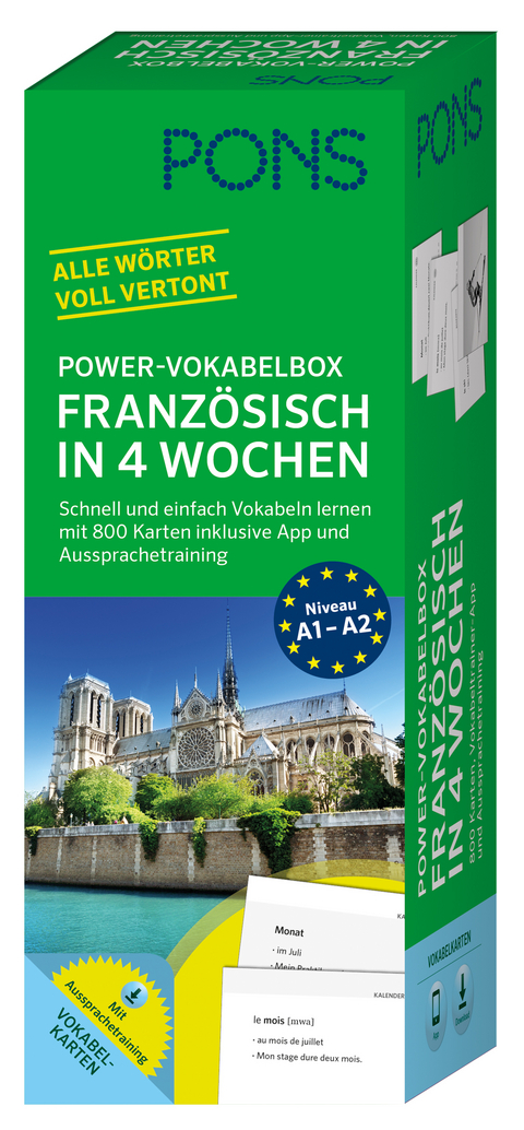 PONS Power-Vokabelbox Franz&ouml;sisch in 4 Wochen