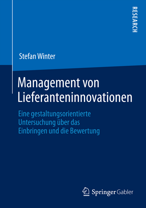 Management von Lieferanteninnovationen - Stefan Winter