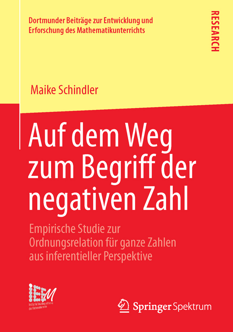 Auf dem Weg zum Begriff der negativen Zahl - Maike Schindler