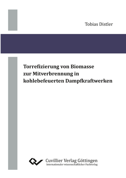 Torrefizierung von Biomasse zur Mitverbrennung in kohlebefeuerten Dampfkraftwerken - Tobias Distler