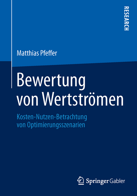 Bewertung von Wertstr&ouml;men - Matthias Pfeffer