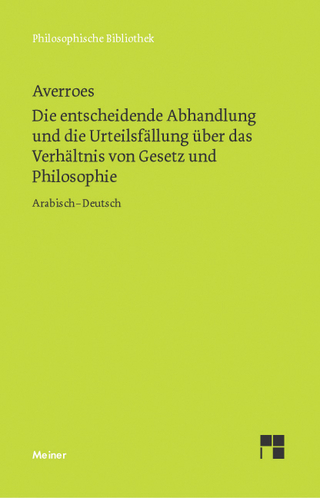 Die entscheidende Abhandlung und die Urteilsfällung über das Verhältnis von Gesetz und Philosophie