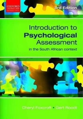 Introduction to Psychological Assessment in the South African Context