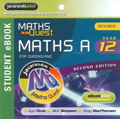 Maths Quest Maths a Year 12 for Queensland 2E Revised eBookPLUS (Registration Card) - Lyn Elms