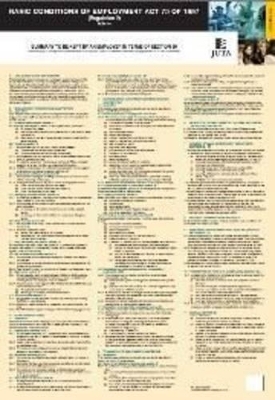 Summary of the Basic Conditions of Employment Act 75 of 1997