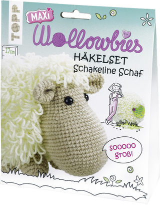 Maxi-Wollowbies Häkelset Schakeline Schaf