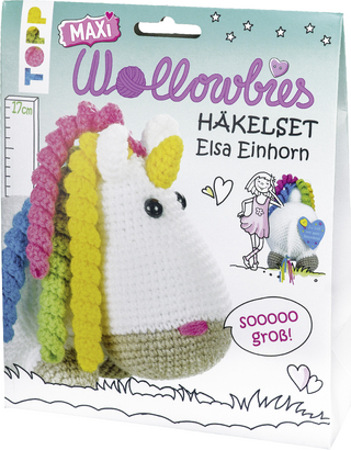Maxi-Wollowbies Häkelset Elsa Einhorn
