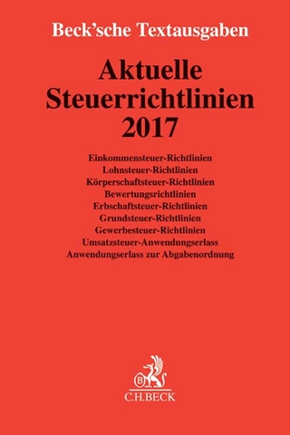 Aktuelle Steuerrichtlinien 2017