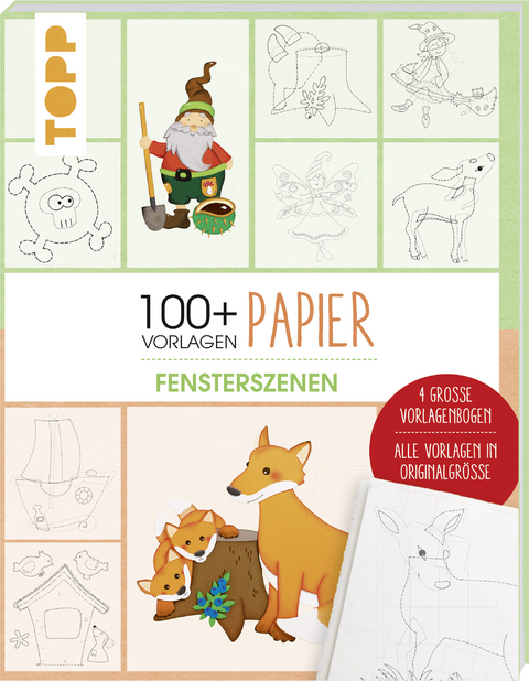 Vorlagenmappe Papier &ndash; Fensterszenen -  Frechverlag