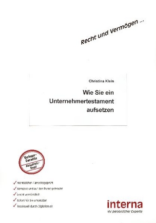 Wie Sie ein Unternehmertestament aufsetzen