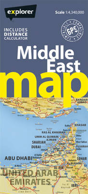 Middle East Road Map -  Explorer Publishing and Distribution