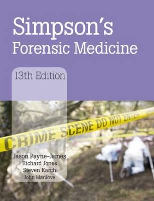 Simpson's Forensic Medicine, 13th Edition