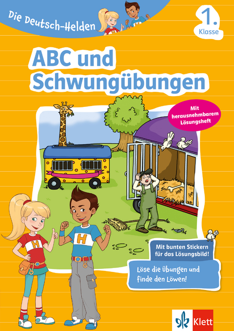 Klett Die Deutsch-Helden: ABC und Schwung&uuml;bungen 1. Klasse