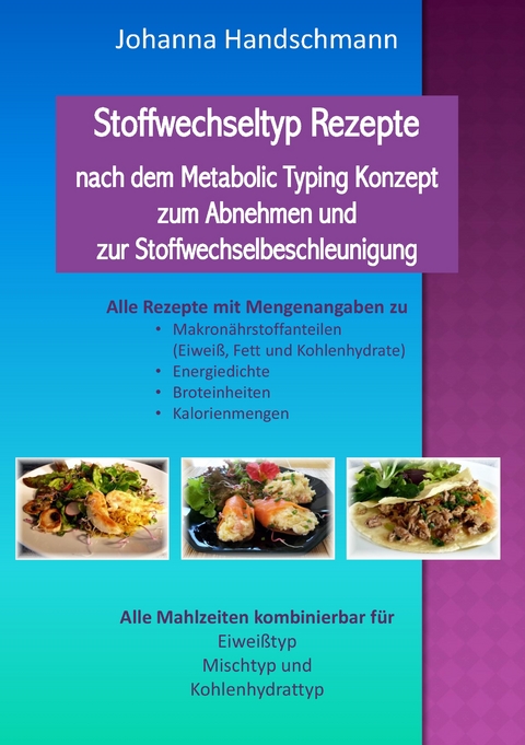 Stoffwechseltyp Rezepte nach dem Metabolic Typing Konzept zum Abnehmen und zur Stoffwechselbeschleunigung - Johanna Handschmann