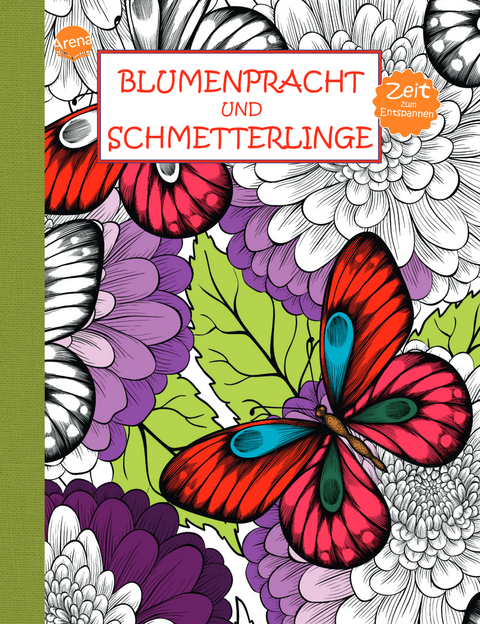 Zeit zum Entspannen. Blumenpracht und Schmetterlinge.
