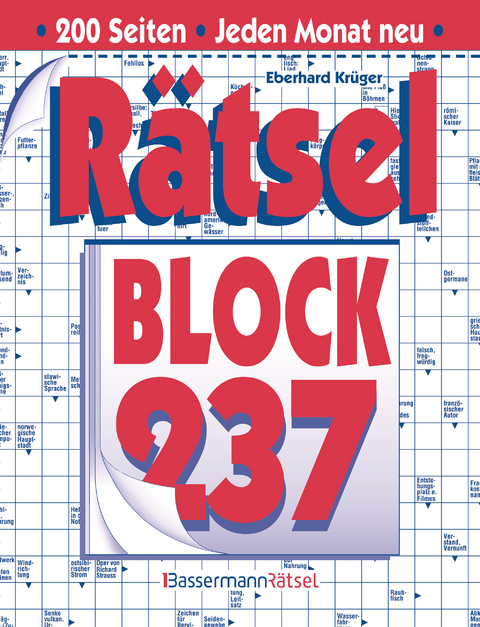 R&auml;tselblock 237 - Eberhard Kr&uuml;ger