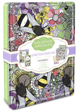Kreatives ausmalen - Gartenträume