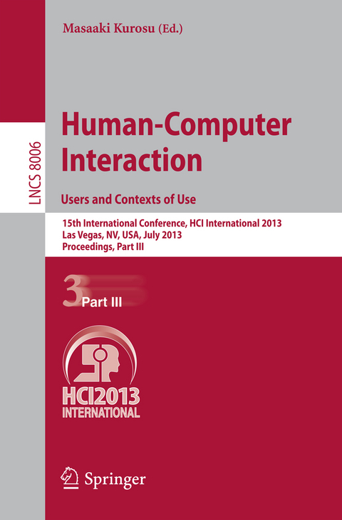 Human-Computer Interaction: Users and Contexts of Use - 
